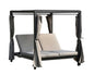 162" Gray Metal and Cushions Reclining Patio Daybed