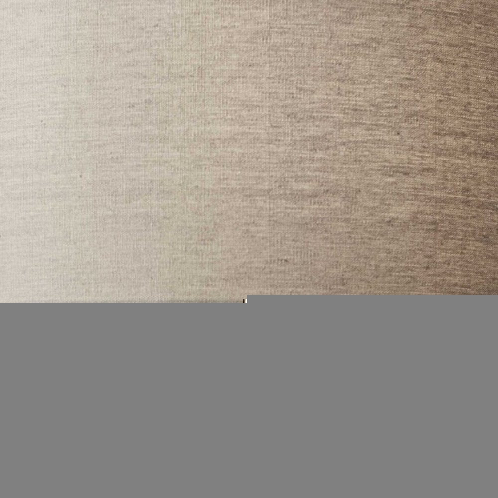 26" Antiqued Brass Solid Wood Table Lamp With Beige Drum Shade
