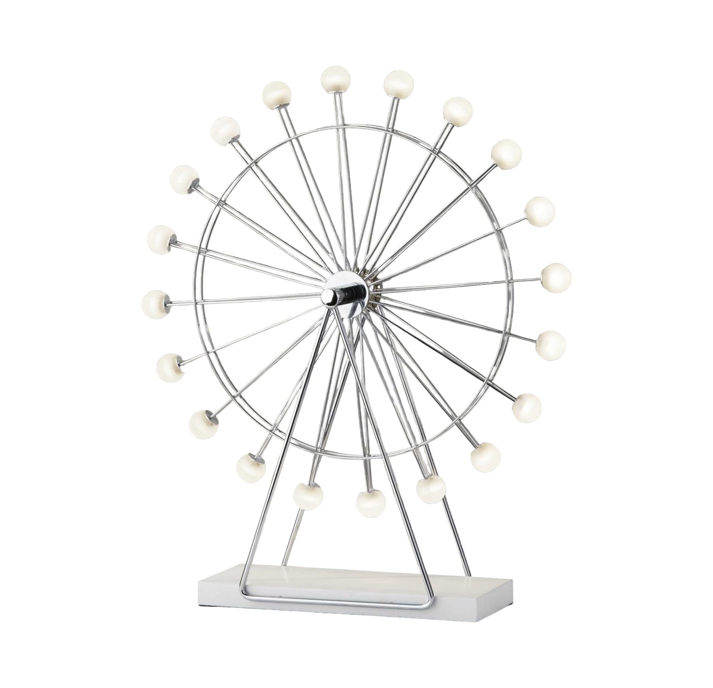 22" Off White Metal Multi Light Bedside LED Table Lamp With Off White Globe Shade