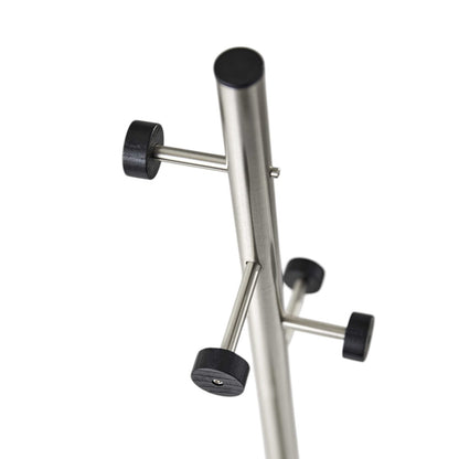 12" X 67.5" Brushed Steel Brushed Steel Coat Rack