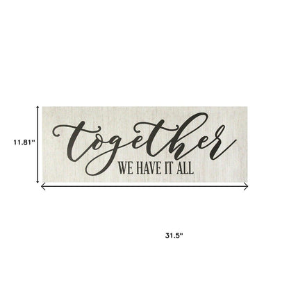 Together We Have It All Oversized Wall Art