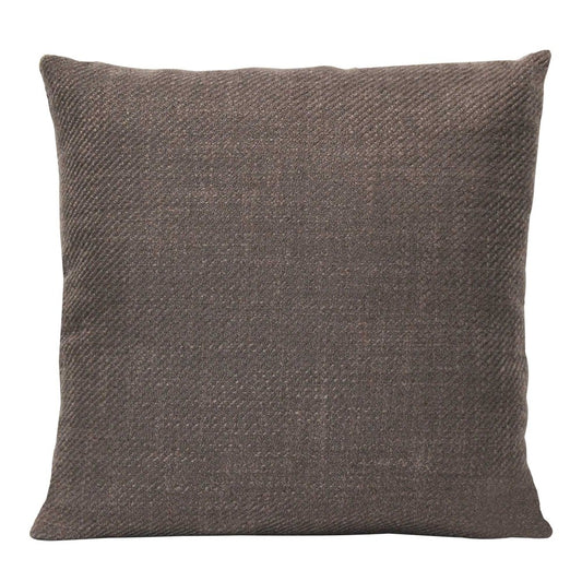 18" Brown Mocha Tweed Throw Pillow