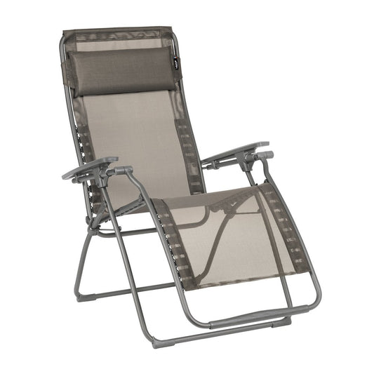28" Graphite Metal Outdoor Zero Gravity Chair with Graphite Cushion
