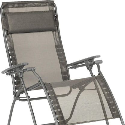 28" Graphite Metal Outdoor Zero Gravity Chair with Graphite Cushion