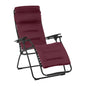 28" Red Steel Outdoor Zero Gravity Chair with Red Cushion