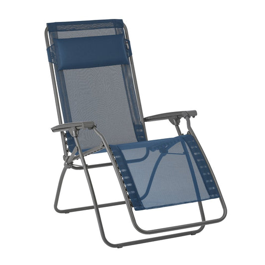 27" Ivory Steel Outdoor Zero Gravity Chair with Ivory Cushion