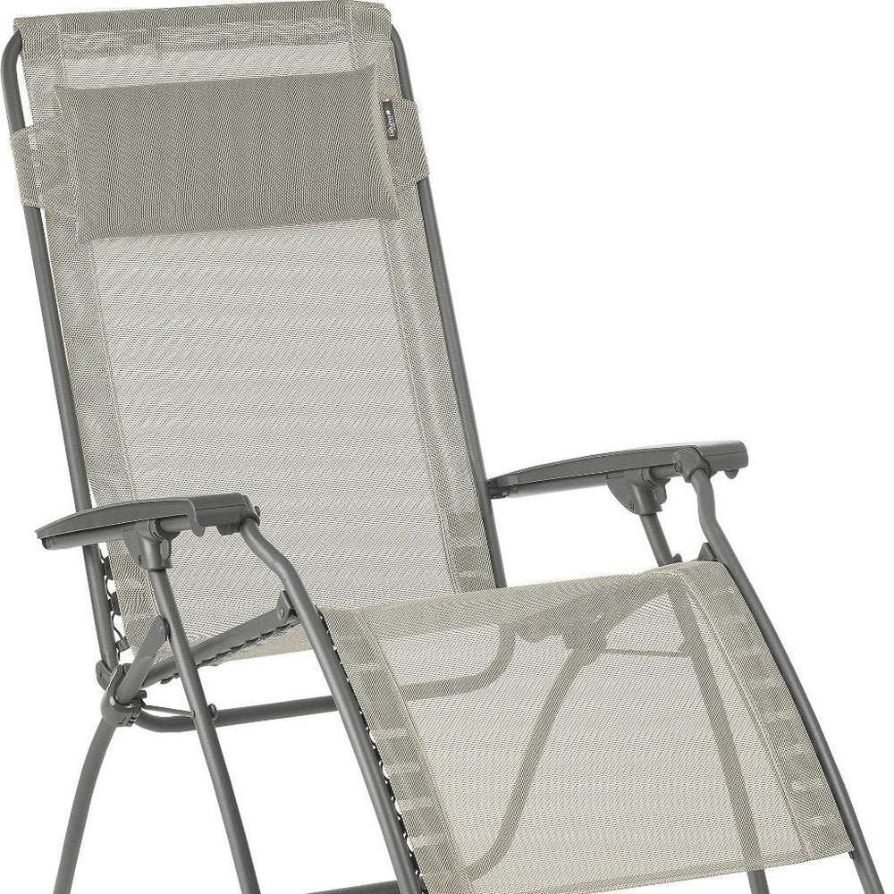 27" Blue Metal Outdoor Zero Gravity Chair with Blue Cushion