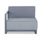 37" Gray Linen Arm Chair