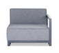 37" Gray Linen Arm Chair