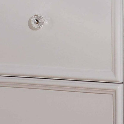 27" White Two Drawers Nightstand