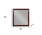 38" Dark Brown Framed Dresser Mirror