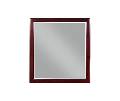 38" Dark Brown Framed Dresser Mirror