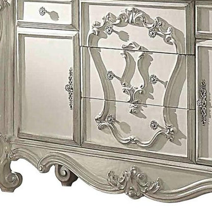 71" Solid Wood Five Drawer Dresser