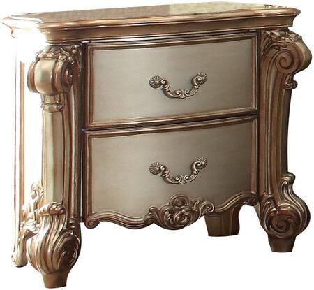 30" Bone Two Drawers Nightstand