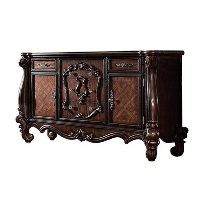 38" White Solid Wood Six Drawer Combo Dresser