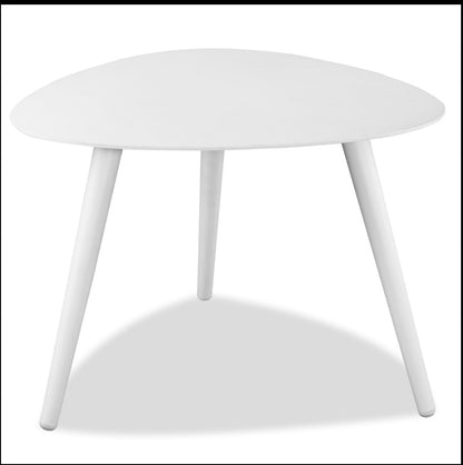 14" White Aluminum End Table