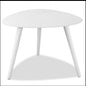 14" White Aluminum End Table
