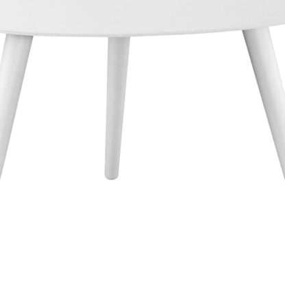 14" White Aluminum End Table