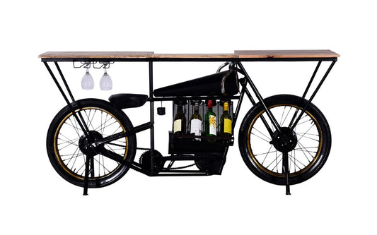 Black 17" Rolling Kitchen Cart