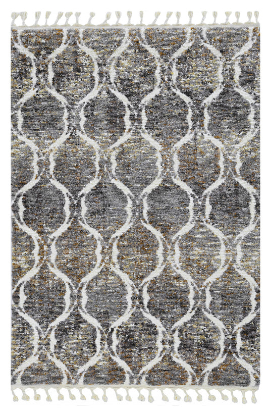 3' X 5' Gray Washable Area Rug