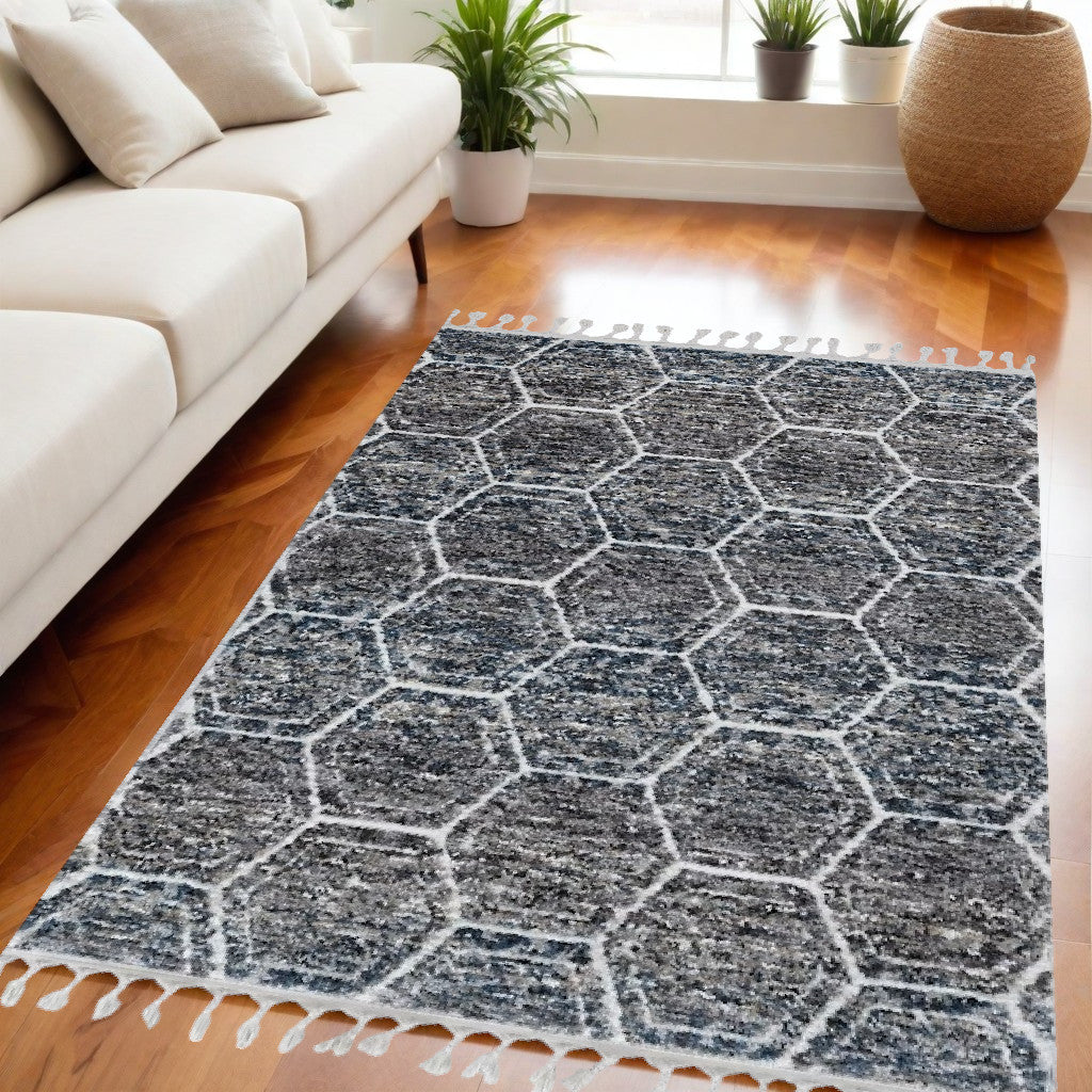 3' X 5' Gray Area Rug