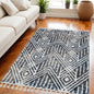 3' X 5' Gray and Ivory Area Rug