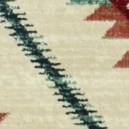 8' X 10' Ivory Southwestern Indoor Outdoor Area Rug