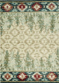 3' X 5' Beige Gray And Rust Southwestern Area Rug