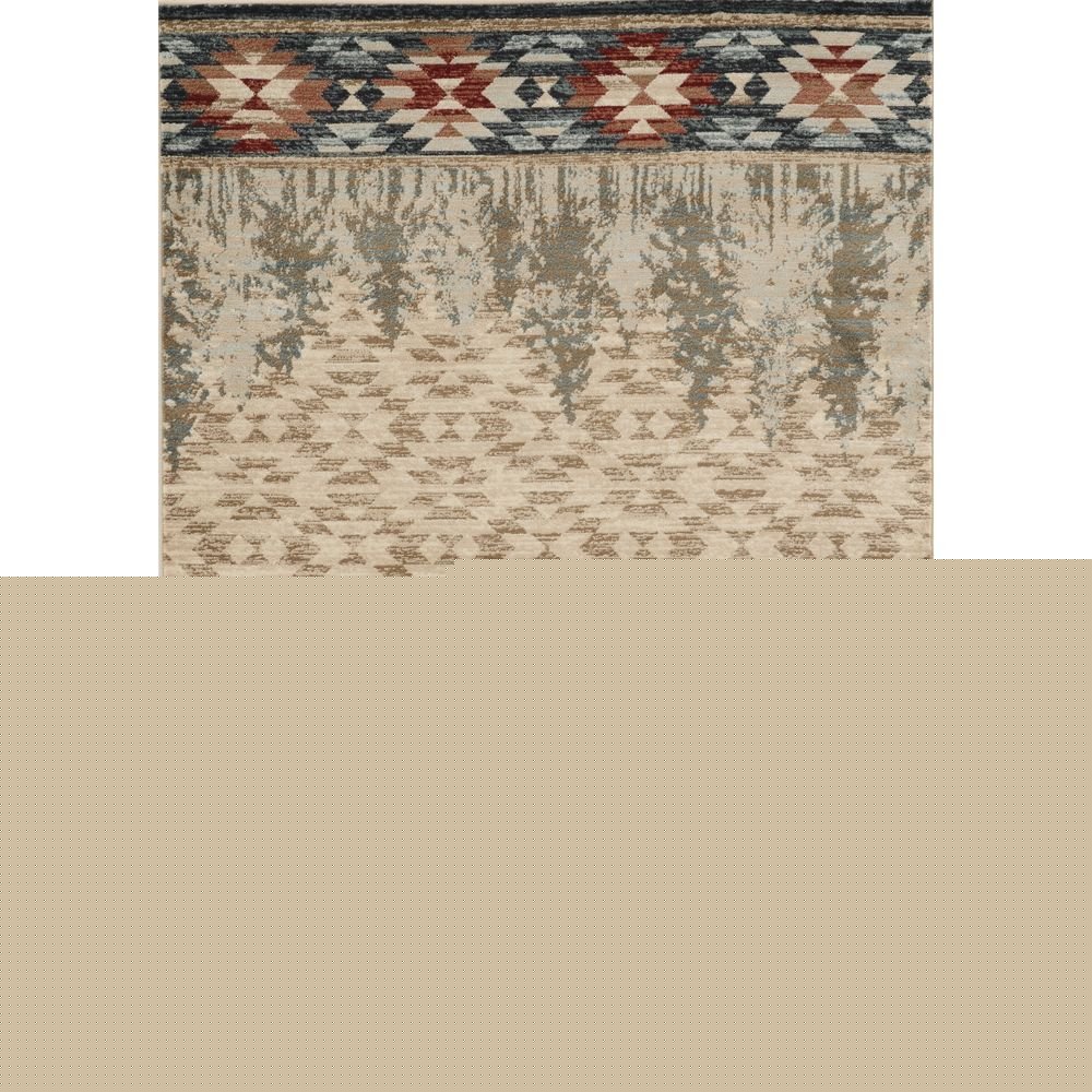 8' X 10' Ivory Southwestern Indoor Outdoor Area Rug
