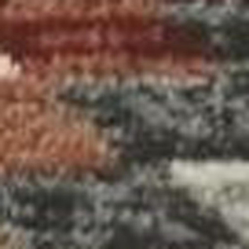 5' X 8' Ivory Green And Red Southwestern Area Rug