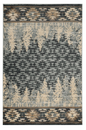 3' X 5' Slate Blue Southwestern Area Rug