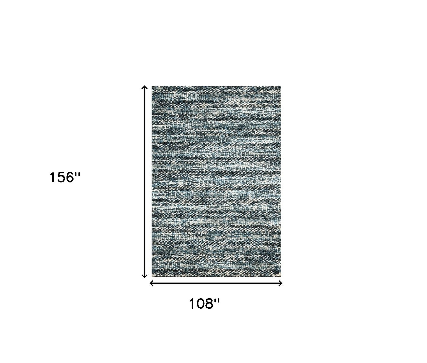 39 X 63 Blue Wool Rug