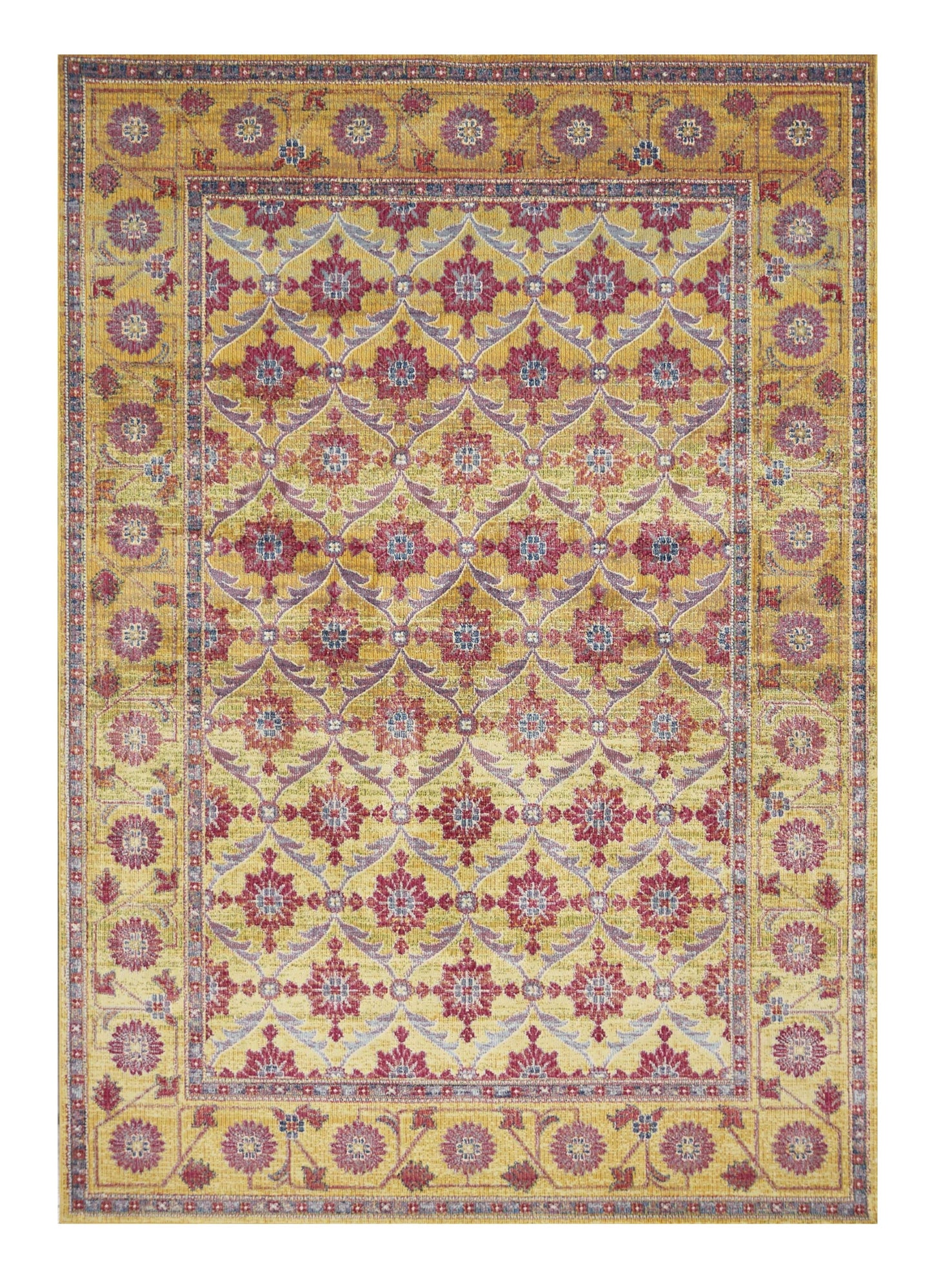 3' X 8' Gold Polypropylene Rug