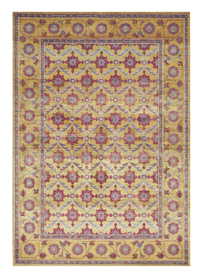 3' X 8' Gold Polypropylene Rug