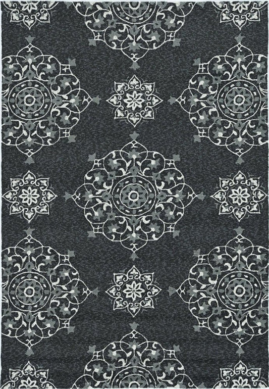 8' X 10' Charcoal Hand Tufted Area Rug
