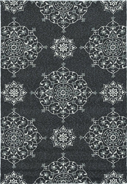 8' X 10' Charcoal Hand Tufted Area Rug