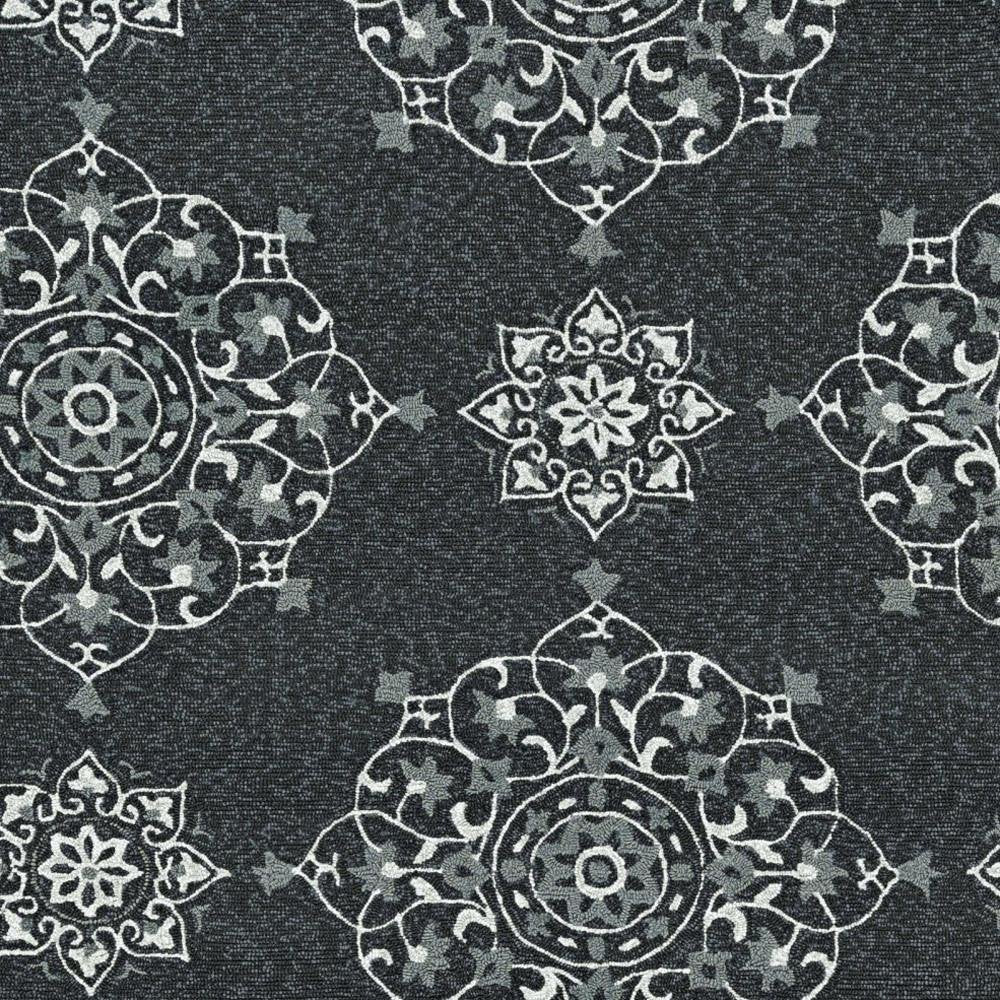8' X 10' Charcoal Hand Tufted Area Rug