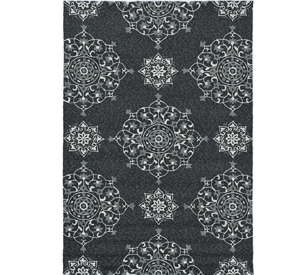 8' X 10' Charcoal Hand Tufted Area Rug