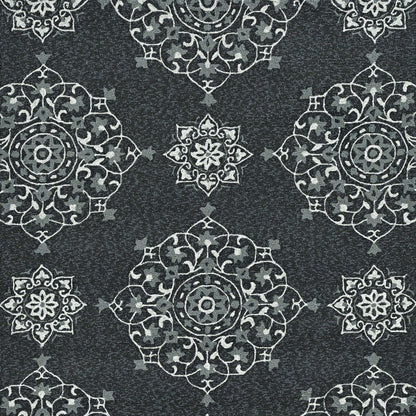 2' X 3' Charcoal Polypropylene Accent Rug