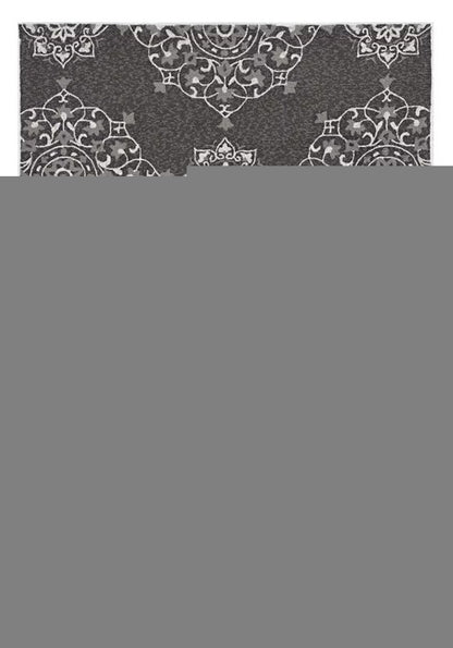 8' X 10' Charcoal Hand Tufted Area Rug