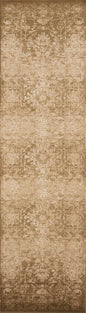 7' X 10' Beige And Tan Floral Medallion Area Rug