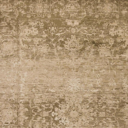 7' X 10' Beige And Tan Floral Medallion Area Rug