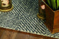 8' X 11' Gray And Black Wool Geometric Hand Tufted Area Rug