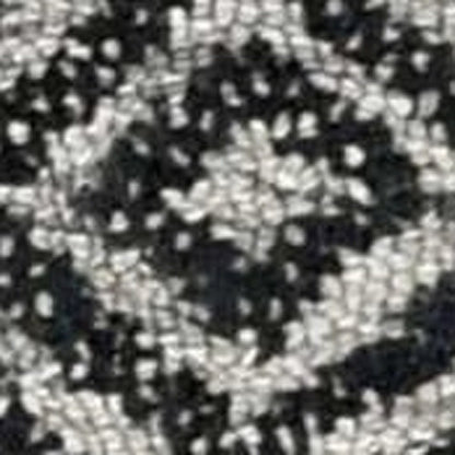 5' X 7' Gray And Black Wool Geometric Hand Tufted Area Rug