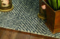 5' X 7' Gray And Black Wool Geometric Hand Tufted Area Rug