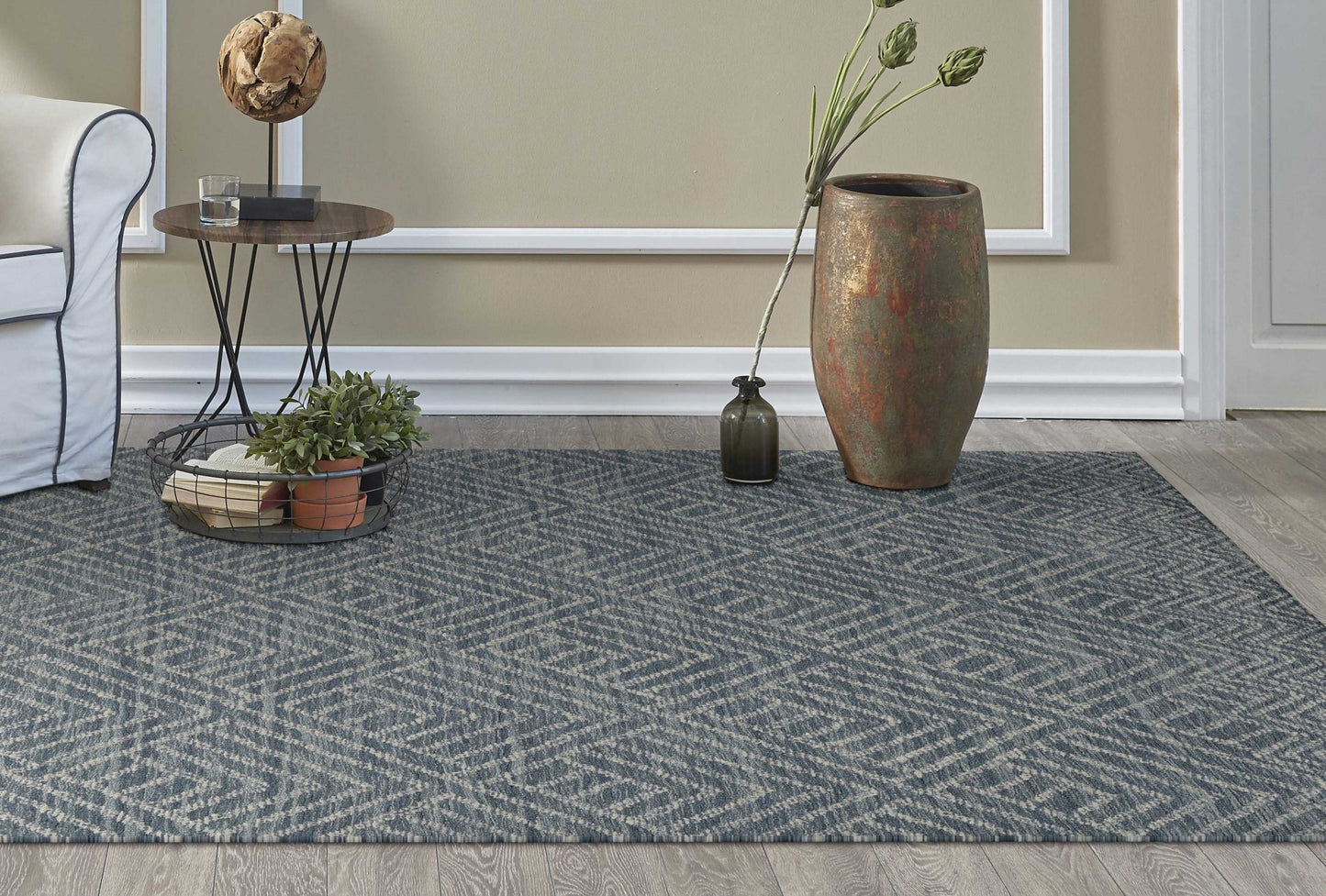 96 X 132 Denim Wool Rug