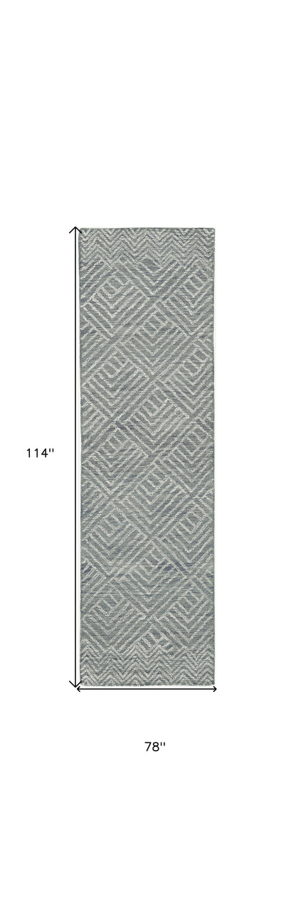 96 X 132 Denim Wool Rug