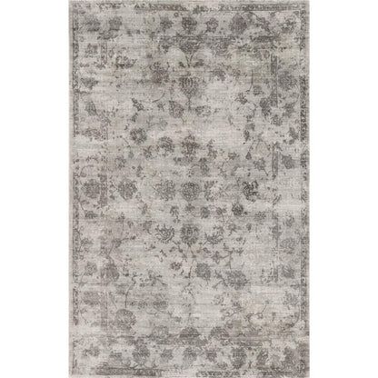 5' X 7' Beige Tan And Gold Abstract Hand Loomed Distressed Area Rug