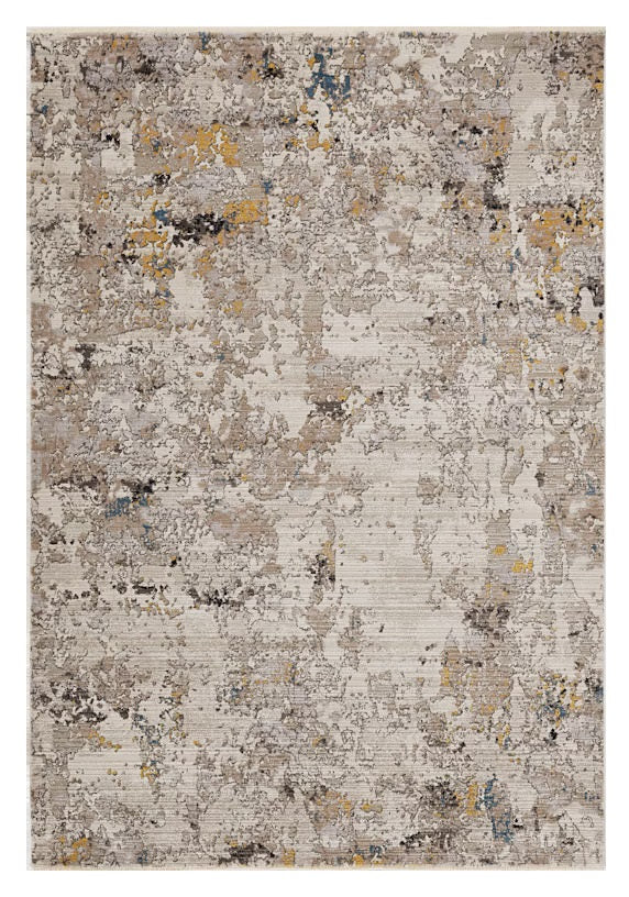 3' X 5' Gray Floral Vines Hand Loomed Distressed Area Rug