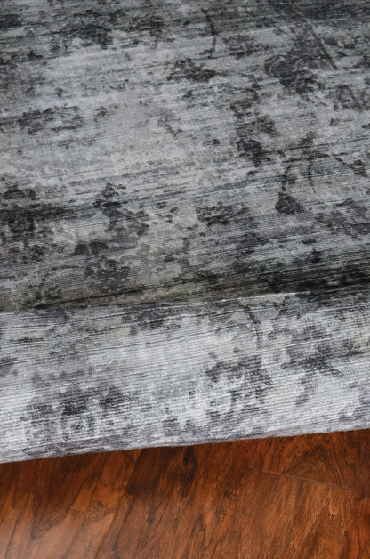 5' X 7' Beige Tan And Gold Abstract Hand Loomed Distressed Area Rug